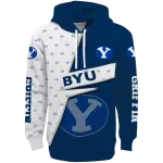 customized byu cougars abstract shape blue hoodie best selling