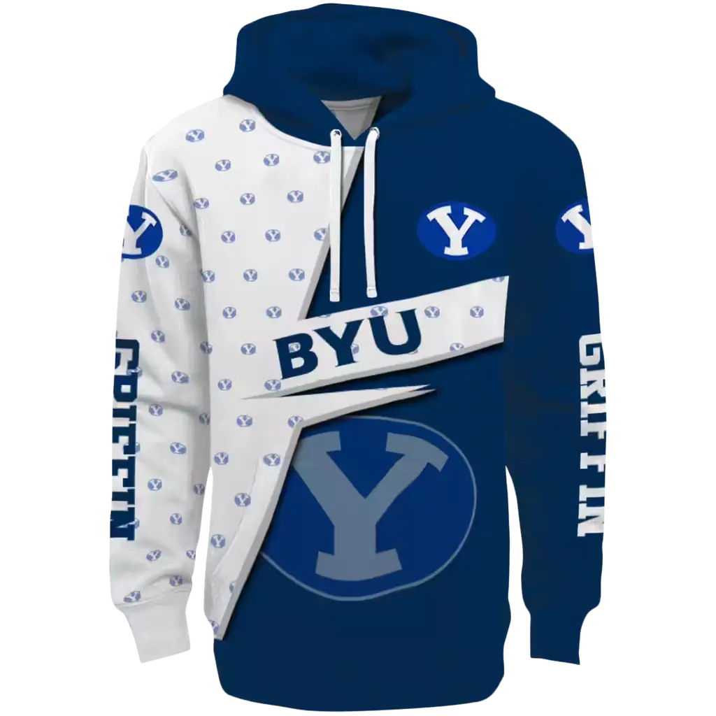customized byu cougars abstract shape blue hoodie best selling customized byu cougars abstract shape blue hoodie best selling