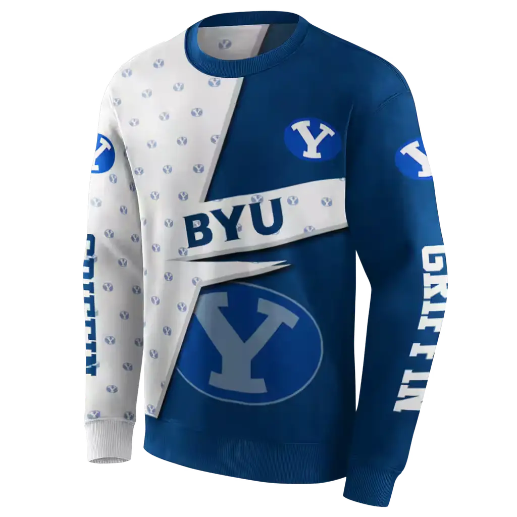 customized byu cougars abstract shape blue hoodie new arrival customized byu cougars abstract shape blue hoodie new arrival