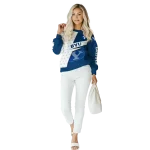 customized byu cougars abstract shape blue hoodie best selling