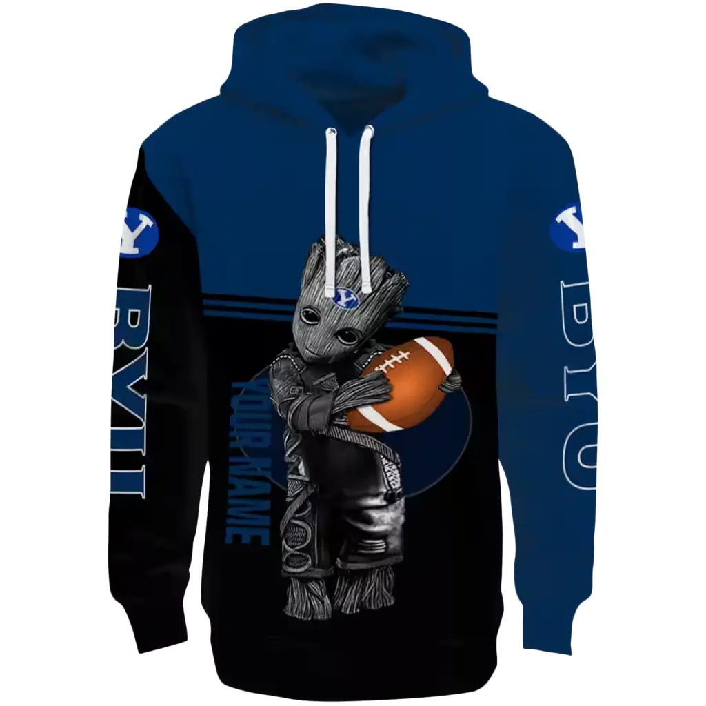 customized byu cougars baby groot blue black hoodie best selling customized byu cougars baby groot blue black hoodie best selling