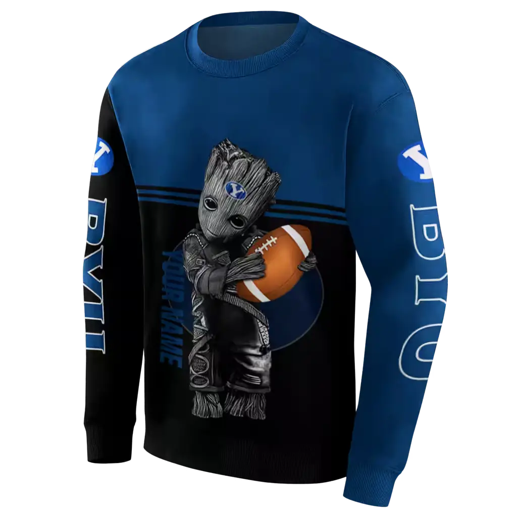 customized byu cougars baby groot blue black hoodie new arrival customized byu cougars baby groot blue black hoodie new arrival
