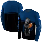 customized byu cougars baby groot blue black hoodie best selling