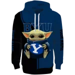 customized byu cougars baby yoda blue black hoodie best selling