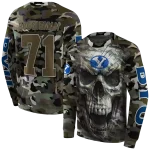 customized byu cougars camo skull hoodie best selling
