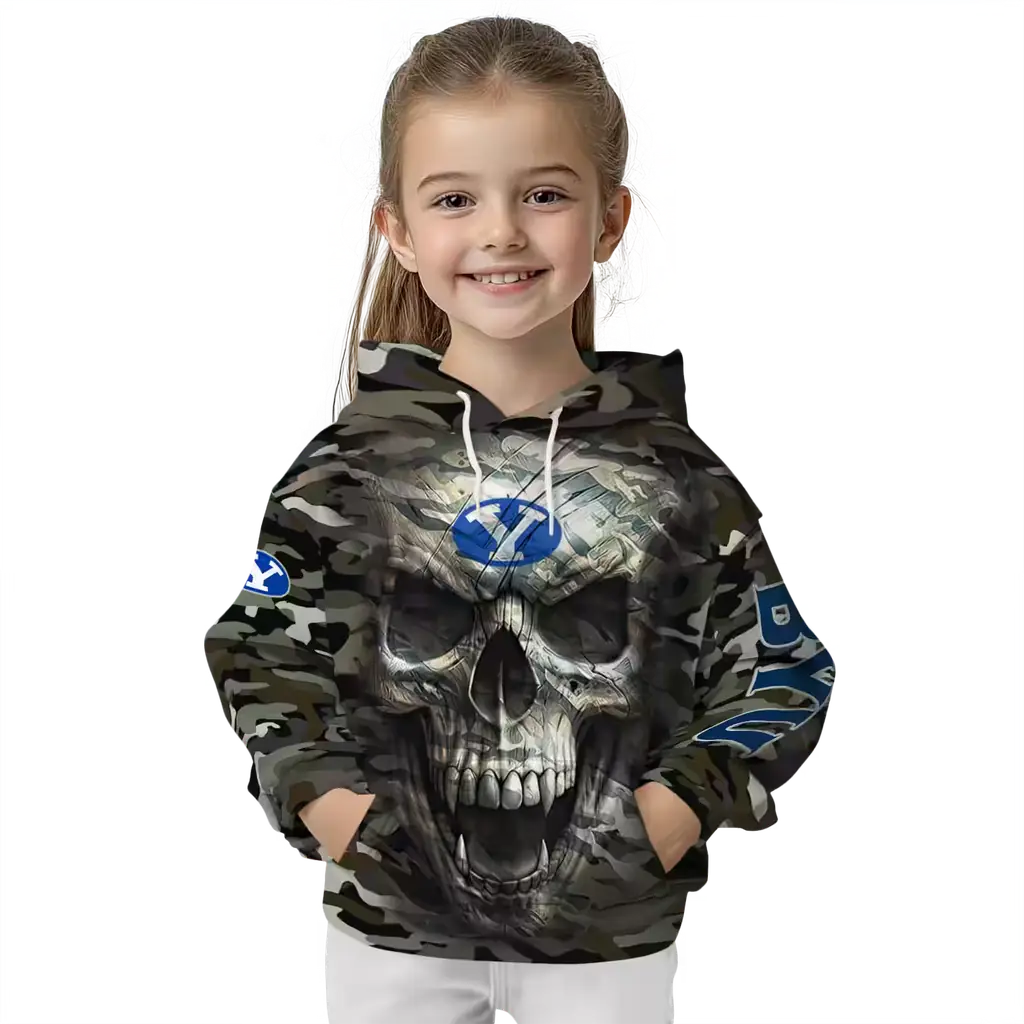 customized byu cougars camo skull hoodie top rated customized byu cougars camo skull hoodie top rated