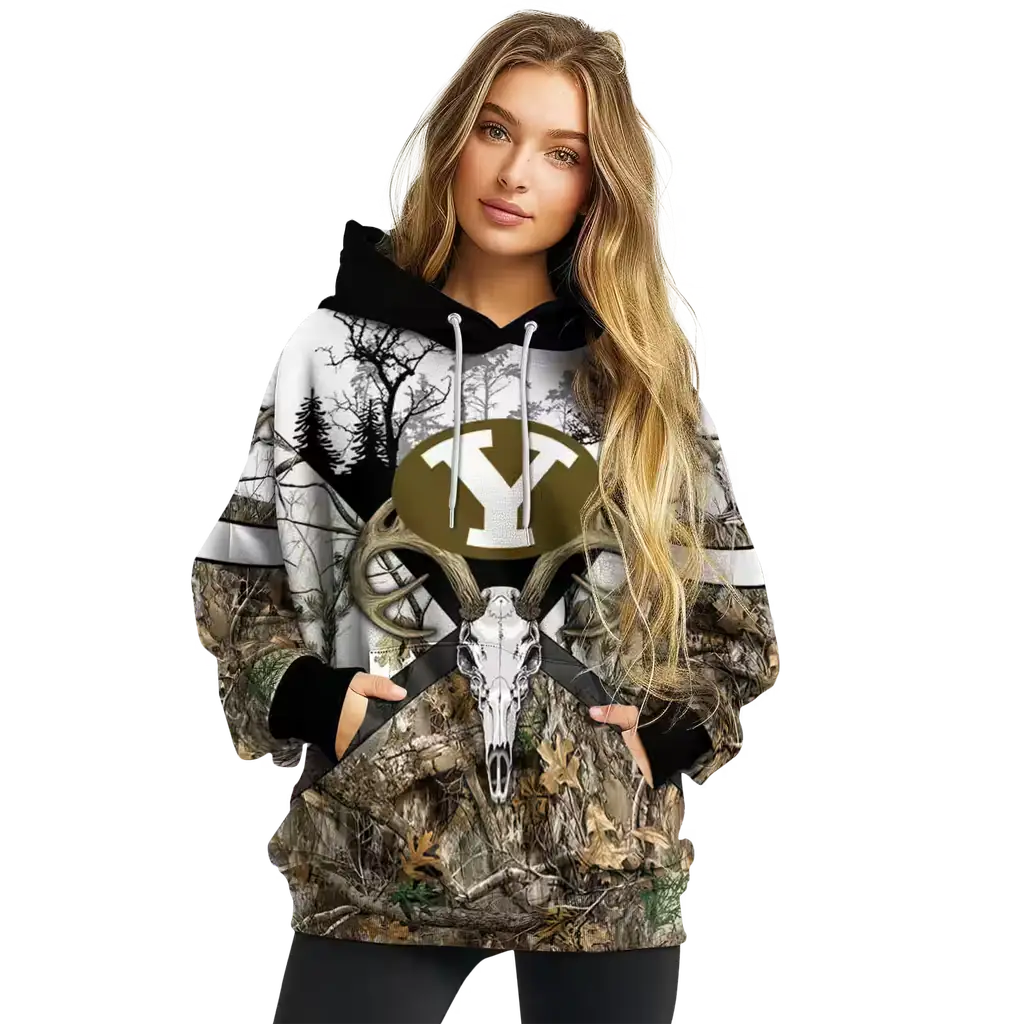 customized byu cougars forest silhouette hoodie high quality customized byu cougars forest silhouette hoodie high quality