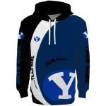 customized byu cougars minimalist design blue black hoodie best selling