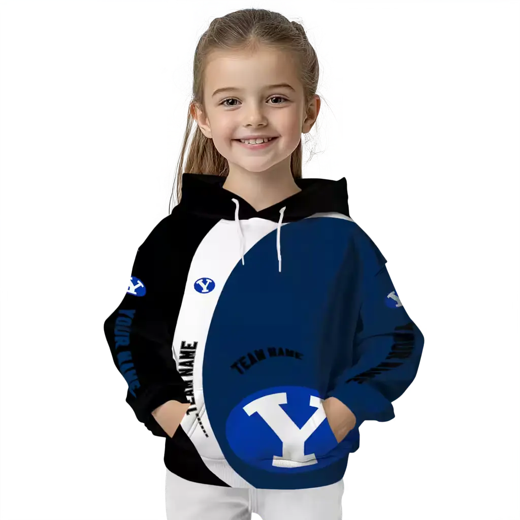 customized byu cougars minimalist design blue black hoodie top rated customized byu cougars minimalist design blue black hoodie top rated