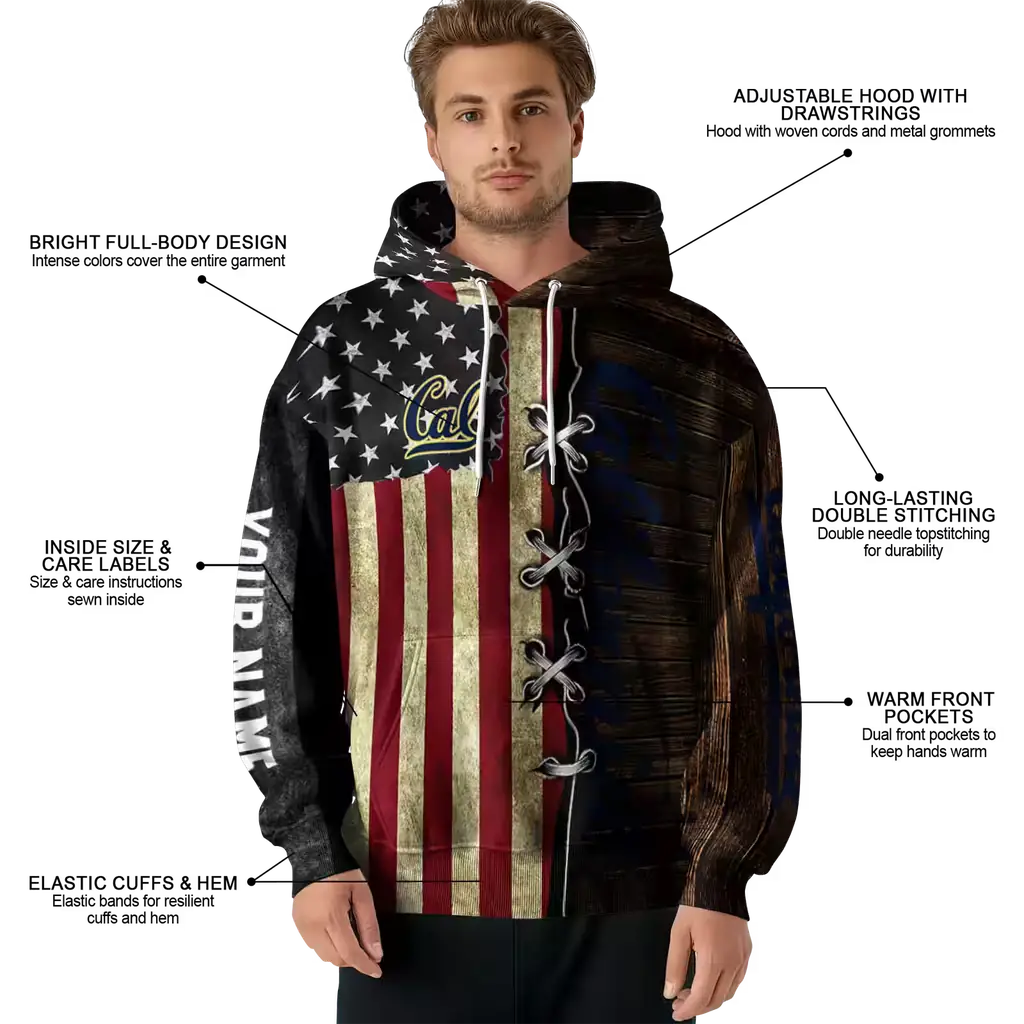 customized california golden bears american pride hoodie latest model customized california golden bears american pride hoodie latest model