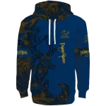 customized california golden bears deer silhouette blue hoodie best selling