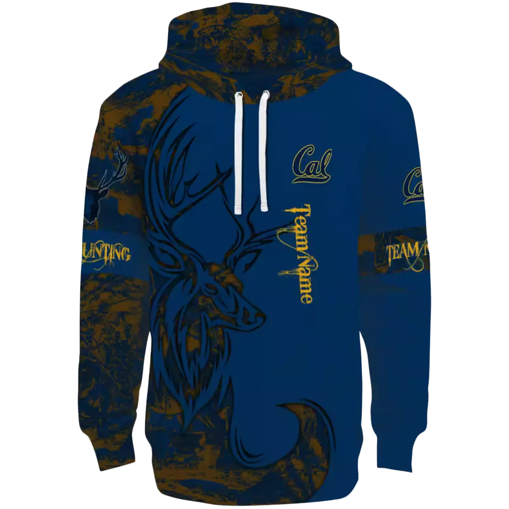 customized california golden bears deer silhouette blue hoodie best selling customized california golden bears deer silhouette blue hoodie best selling