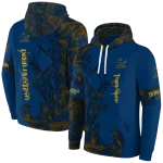 customized california golden bears deer silhouette blue hoodie best selling