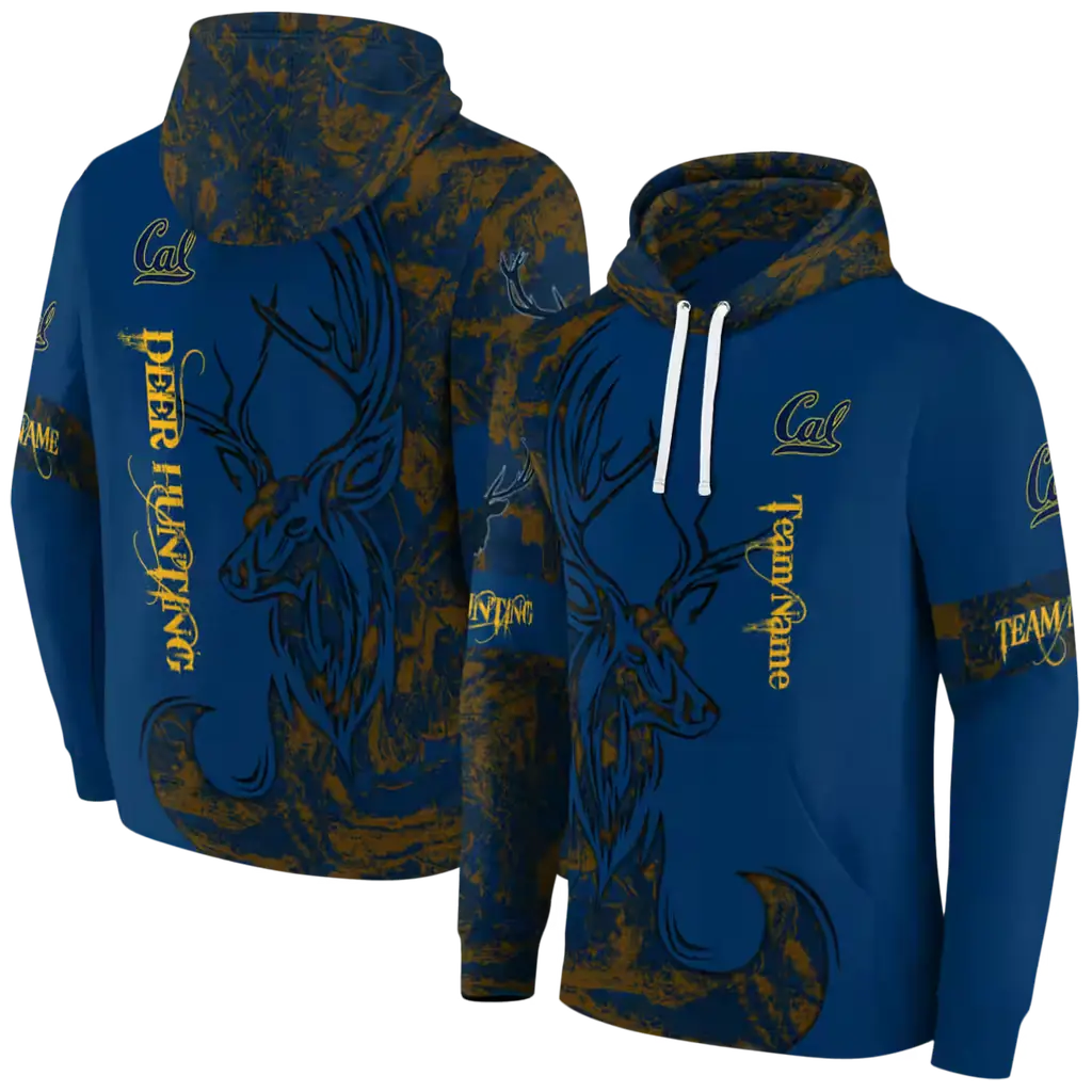 customized california golden bears deer silhouette blue hoodie fashion forward customized california golden bears deer silhouette blue hoodie fashion forward