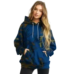 customized california golden bears deer silhouette blue hoodie best selling