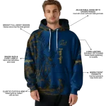 customized california golden bears deer silhouette blue hoodie best selling