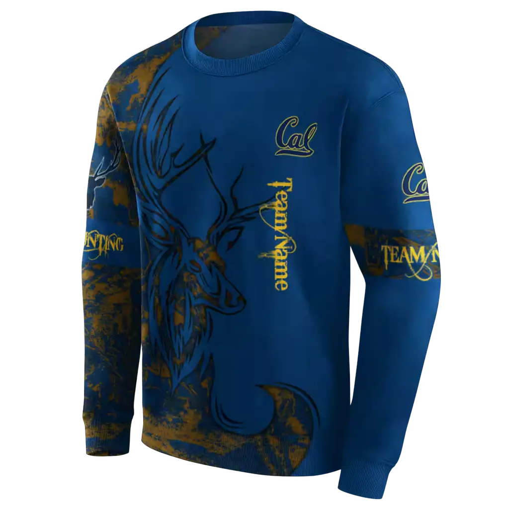 customized california golden bears deer silhouette blue hoodie new arrival customized california golden bears deer silhouette blue hoodie new arrival