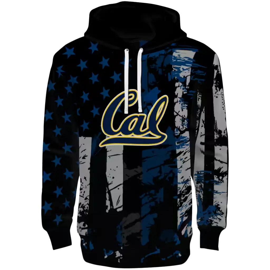 customized california golden bears distressed flag blue black hoodie best selling customized california golden bears distressed flag blue black hoodie best selling