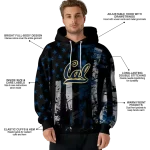 customized california golden bears distressed flag blue black hoodie best selling