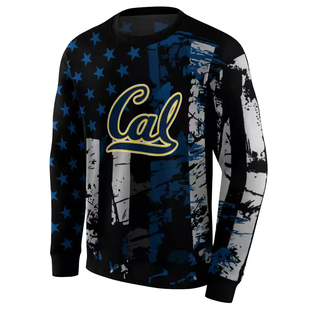 customized california golden bears distressed flag blue black hoodie new arrival customized california golden bears distressed flag blue black hoodie new arrival