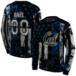 customized california golden bears distressed flag blue black hoodie best selling