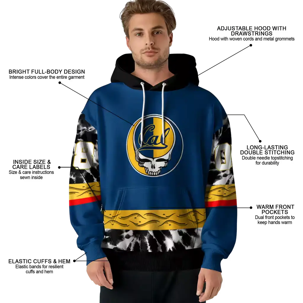 customized california golden bears grateful vibes blue hoodie latest model customized california golden bears grateful vibes blue hoodie latest model