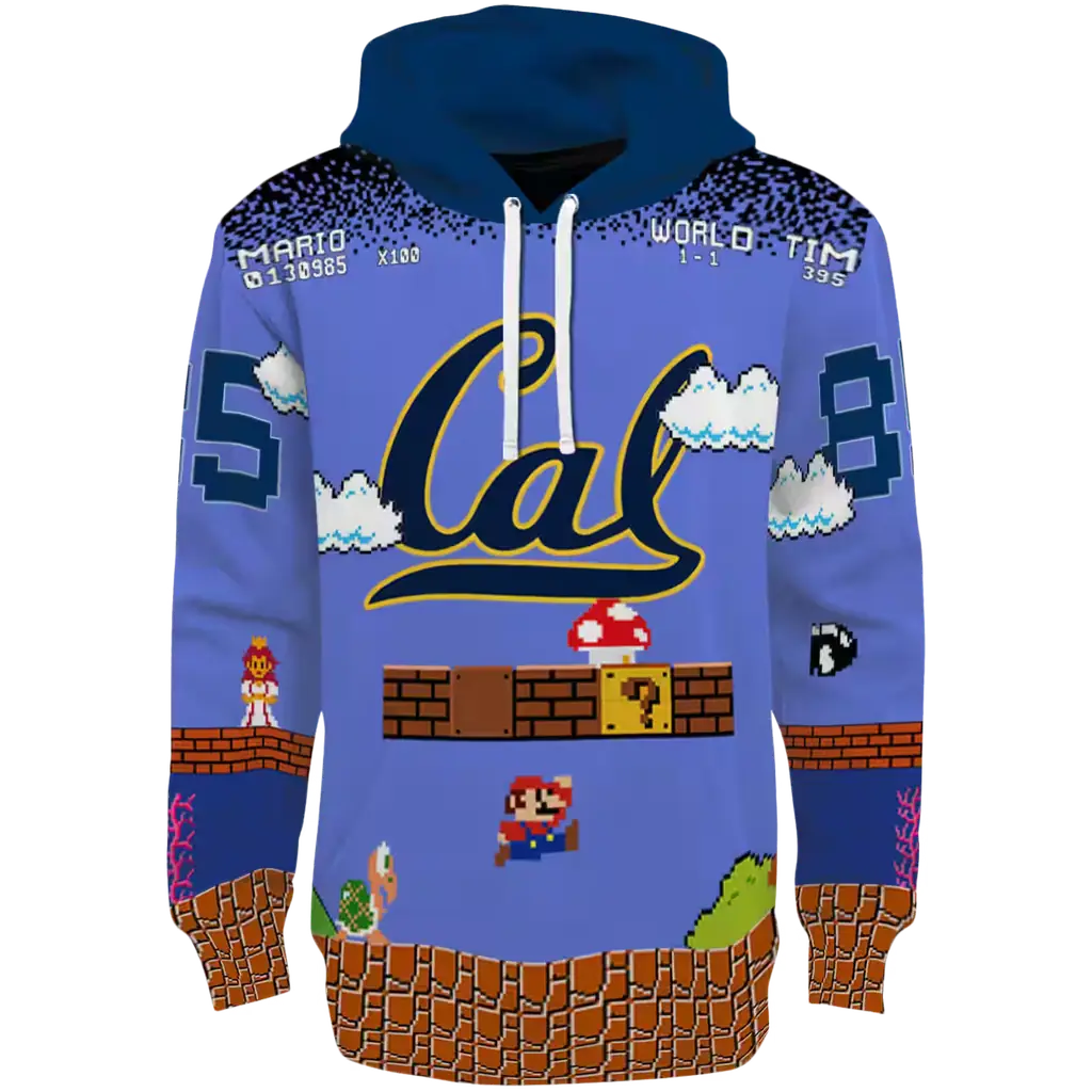 customized california golden bears mario blue black hoodie best selling customized california golden bears mario blue black hoodie best selling