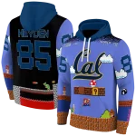 customized california golden bears mario blue black hoodie best selling