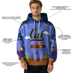 customized california golden bears mario blue black hoodie best selling
