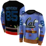 customized california golden bears mario blue black hoodie best selling