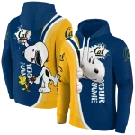 customized california golden bears peeking snoopy blue hoodie best selling