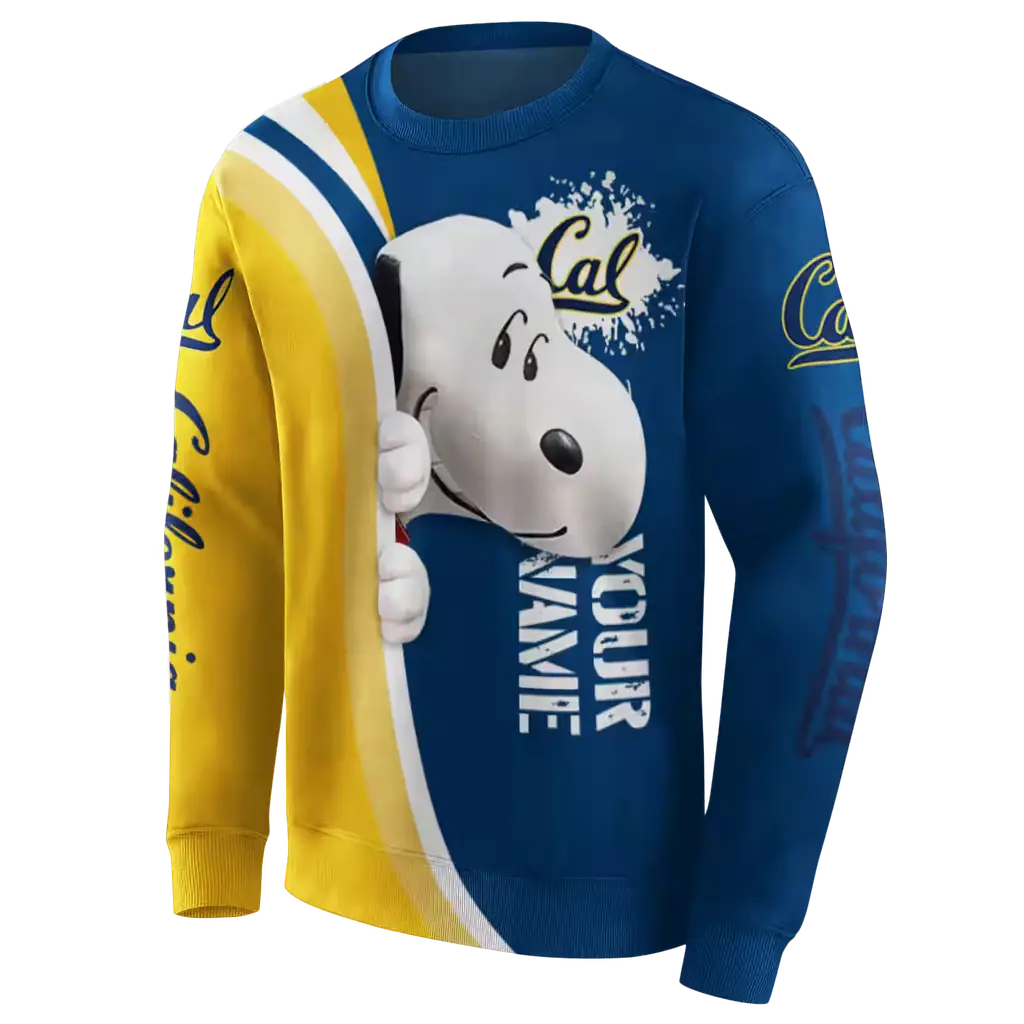 customized california golden bears peeking snoopy blue hoodie new arrival customized california golden bears peeking snoopy blue hoodie new arrival