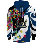 customized california golden bears puzzle pieces blue hoodie best selling