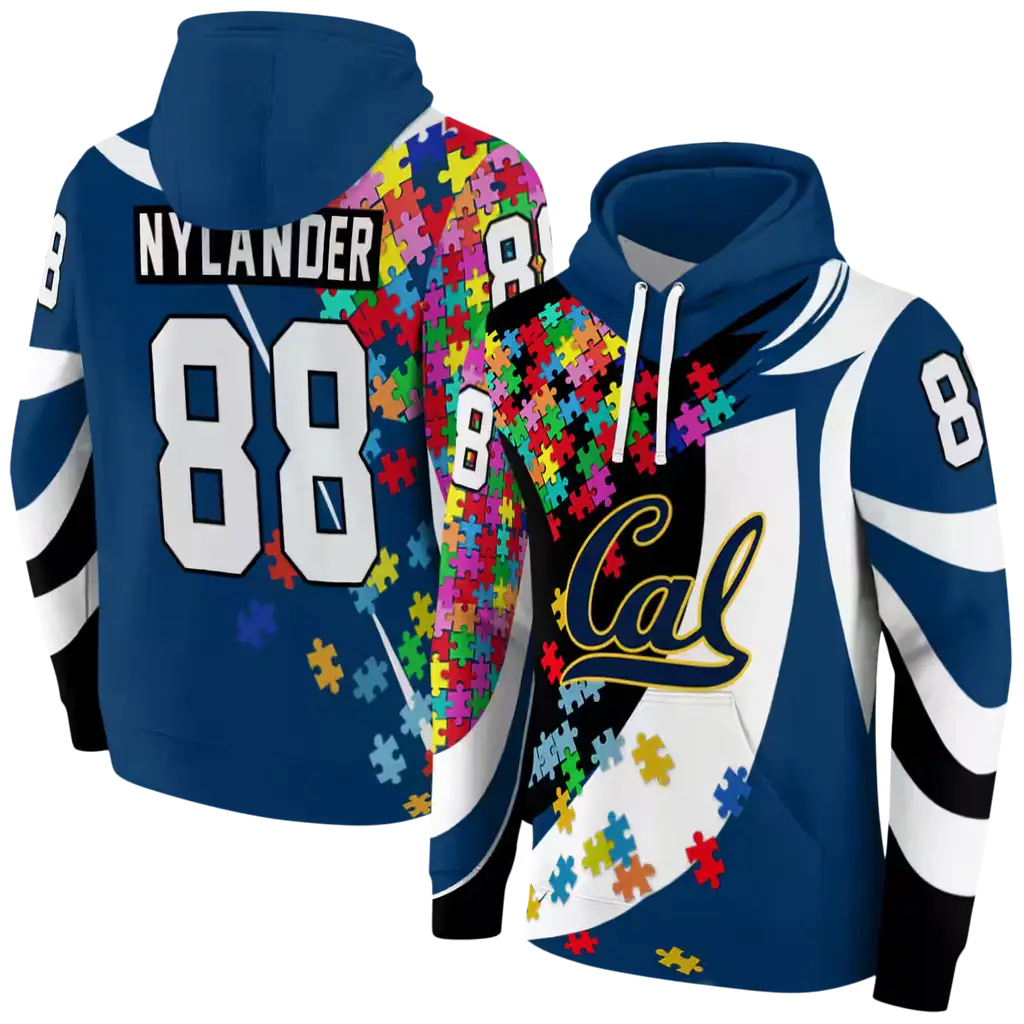 customized california golden bears puzzle pieces blue hoodie fashion forward customized california golden bears puzzle pieces blue hoodie fashion forward