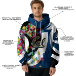 customized california golden bears puzzle pieces blue hoodie best selling