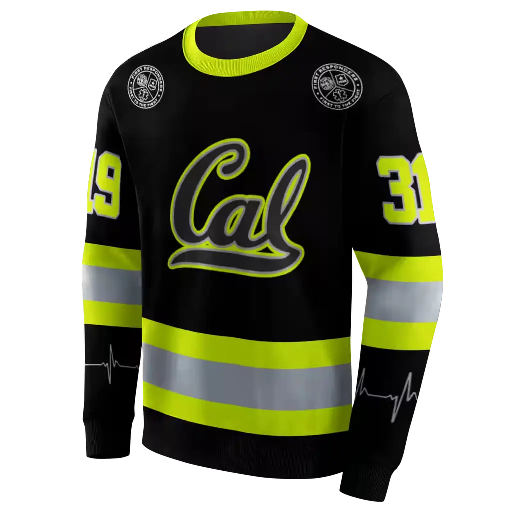 customized california golden bears safety motif black neon green hoodie new arrival customized california golden bears safety motif black neon green hoodie new arrival