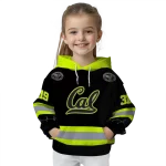 customized california golden bears safety motif black neon green hoodie best selling