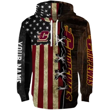 customized central michigan chippewas american pride hoodie best selling