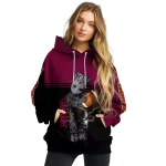 customized central michigan chippewas baby groot maroon black hoodie best selling