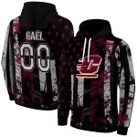 customized central michigan chippewas distressed flag maroon black hoodie best selling