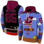 customized central michigan chippewas mario blue black hoodie best selling