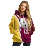 customized central michigan chippewas peeking snoopy maroon hoodie best selling