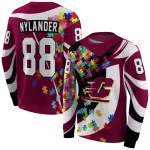 customized central michigan chippewas puzzle pieces maroon hoodie best selling