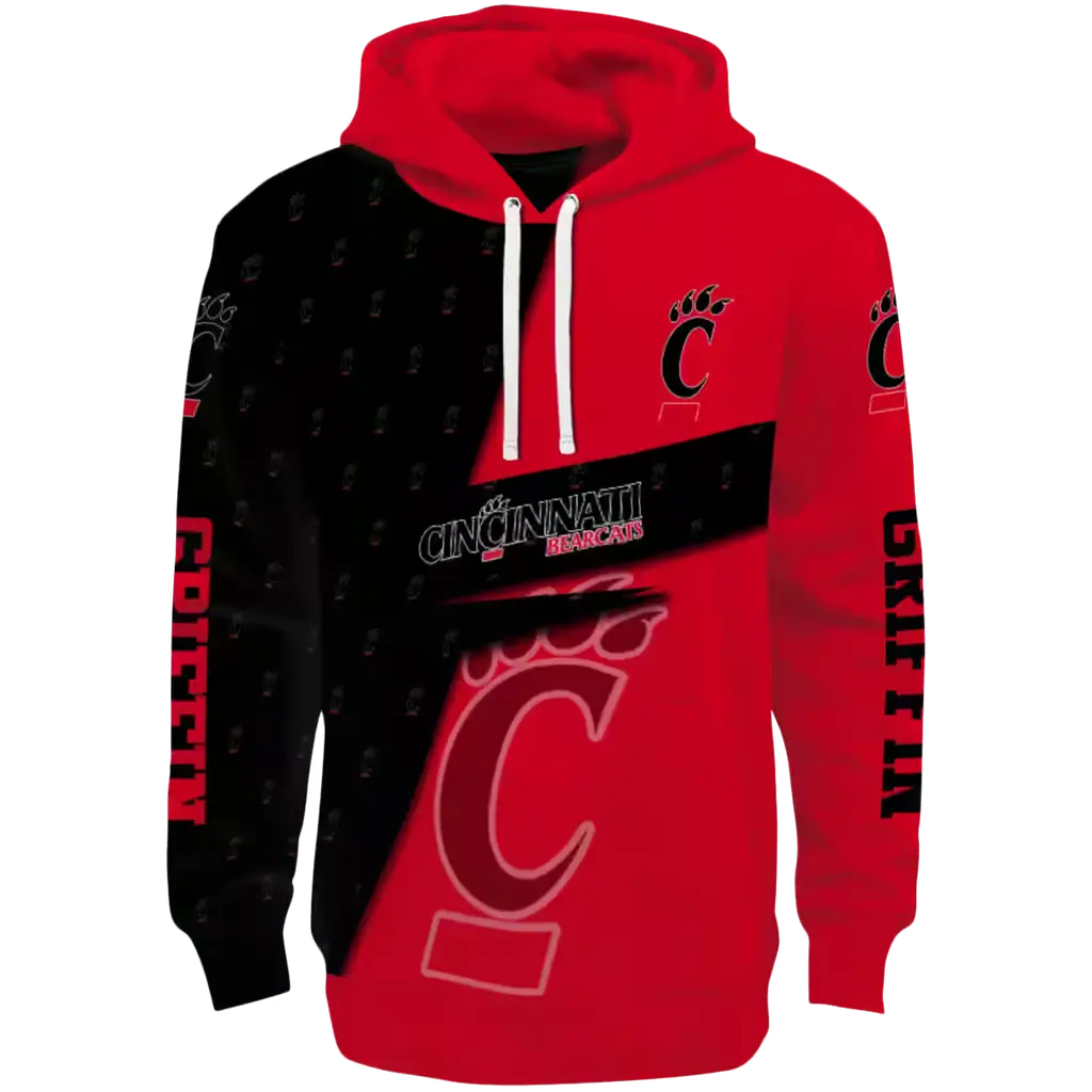 customized cincinnati bearcats abstract shape red hoodie best selling customized cincinnati bearcats abstract shape red hoodie best selling