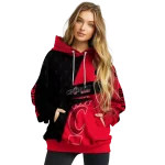 customized cincinnati bearcats abstract shape red hoodie best selling