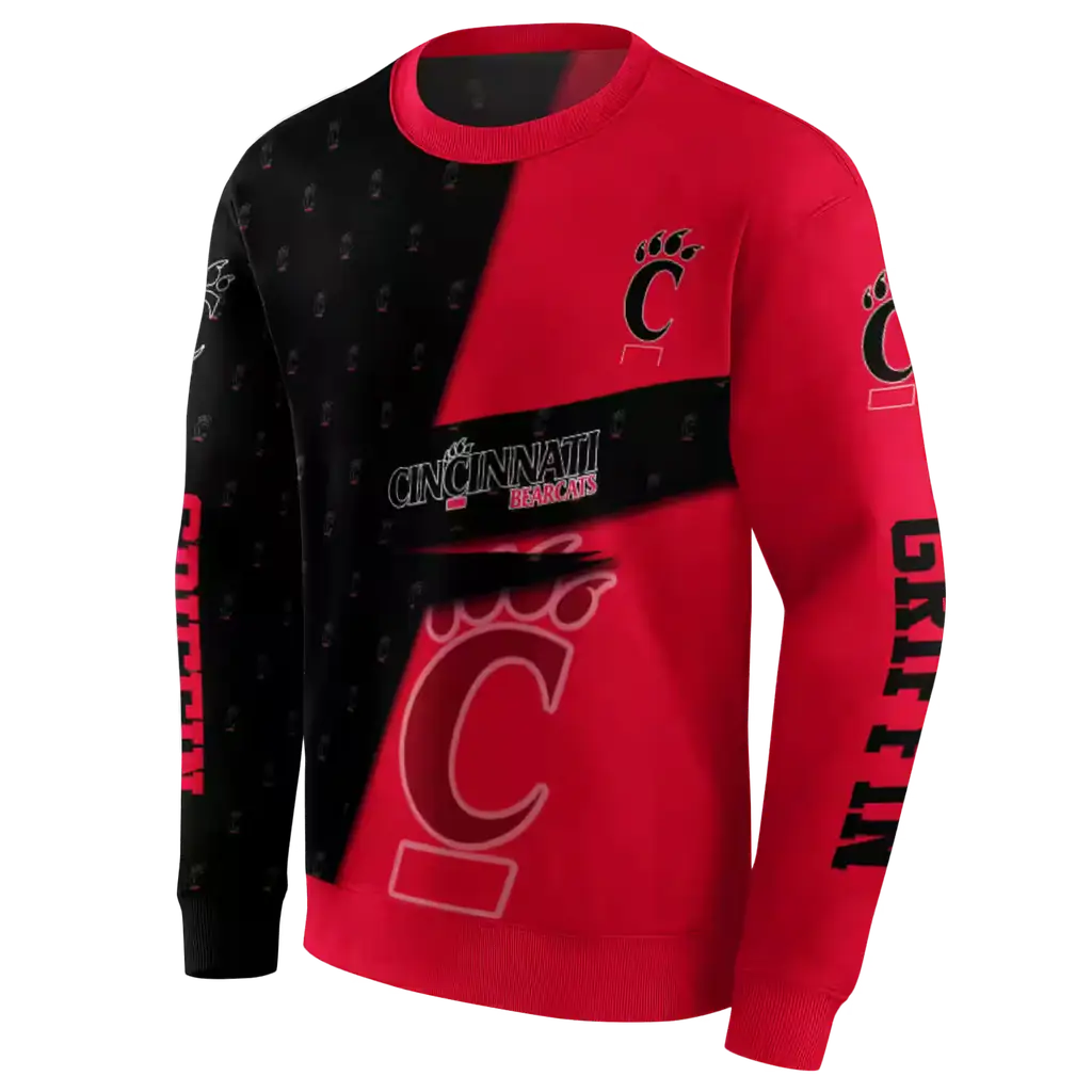 customized cincinnati bearcats abstract shape red hoodie new arrival customized cincinnati bearcats abstract shape red hoodie new arrival