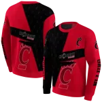 customized cincinnati bearcats abstract shape red hoodie best selling