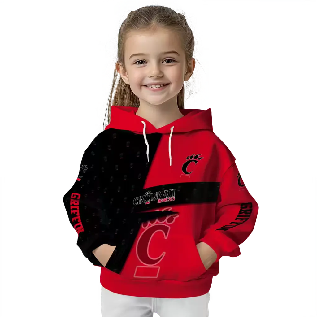 customized cincinnati bearcats abstract shape red hoodie top rated customized cincinnati bearcats abstract shape red hoodie top rated