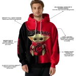 customized cincinnati bearcats baby yoda red black hoodie best selling