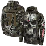 customized cincinnati bearcats camo skull hoodie best selling